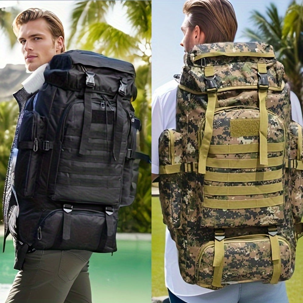1pc 18.49gal Men's and Women's Hiking Backpack Travel Backpack Leisure Backpack Mountaineering Hiking Travel School Airport Daily Carrying