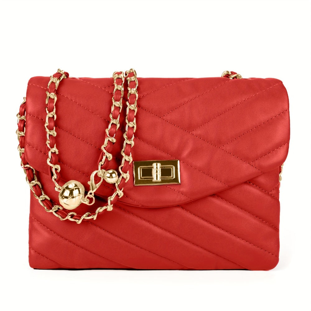 Crossbody Bag for Women – PU Leather, Quilted, for Travel & Everyday Use | Bag Vero – detail view 13