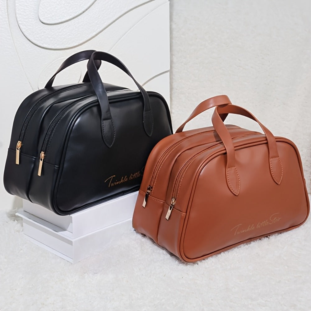 Travel Makeup Bag – PU Leather, Large Capacity, for Travel & Everyday Use | Bag Vero – detail view 9