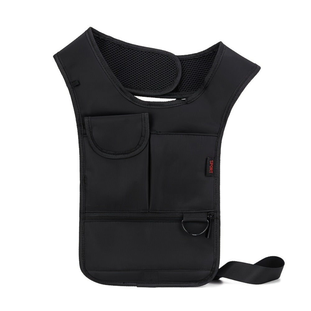 Anti-Theft Concealed Backpack Men'S Sleek Underarm Bag - Anti-Theft, Dual-Shoulder Design with Hidden Compartments for Phone & Essentials, Breathable Mesh Back, Perfect for Daily Use