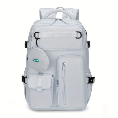 Backpack for Women – Nylon, Lightweight, Trolley Sleeve, for Travel & Work | Bag Vero – detail view 21