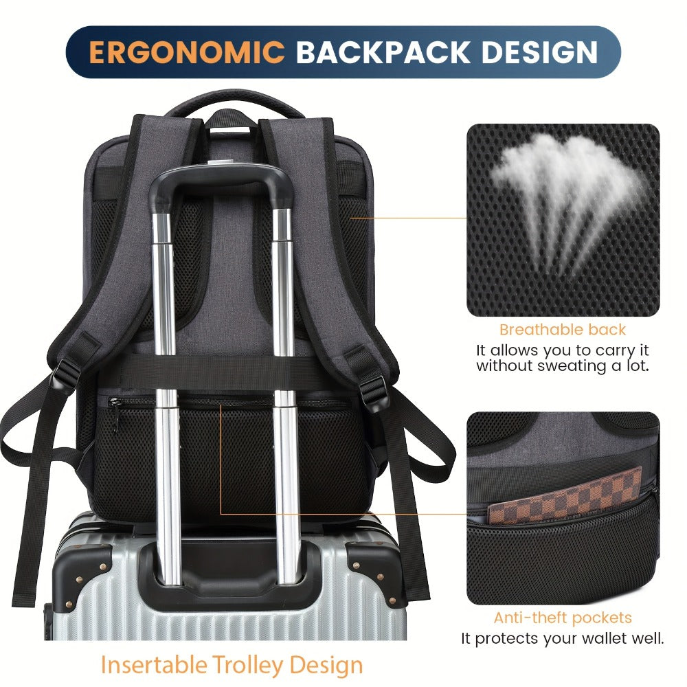 Travel Backpack for Playstation 5, Carrying Case Bag for 17.3-Inch Laptop, Controllers, Game Discs, And More Gaming Additions, for playstation 5 Carrying Case with Multiple Pockets