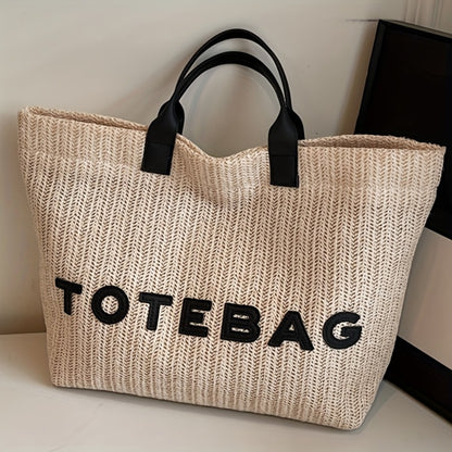 The Perfect Lily Women'S Woven Tote Bag Features a Sleek And Easy Design, Equipped with Sturdy Shoulder Straps And a Secure Closure. Crafted from a Roomy And Durable Material, It Is Ideal for Work, Travel