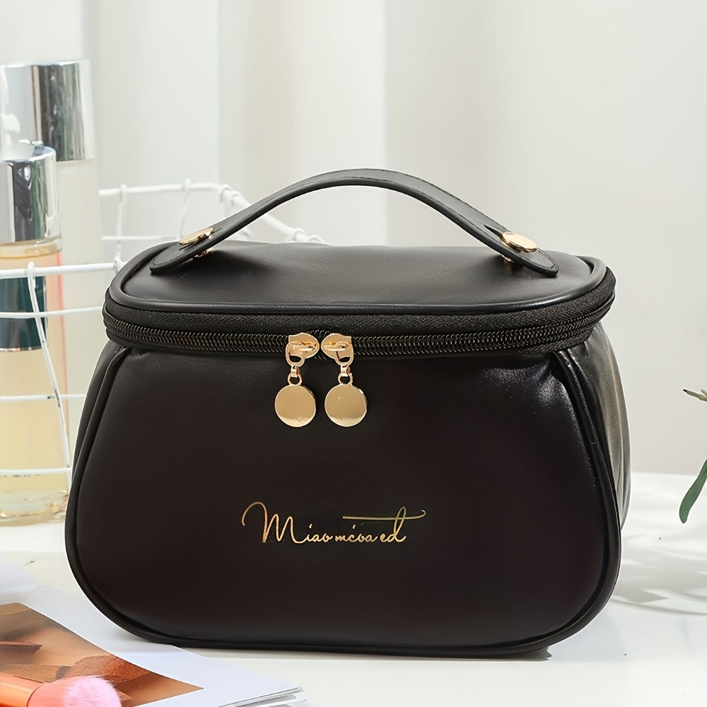 [Travel Toiletry Bag] 4 Colors Available, PU Candy Makeup Bag, Large Capacity Multi-Functional Mobile Phone Storage Toilet Makeup Bag, Toiletry Storage Bag, 2025 New Style Travel Toiletry Bag