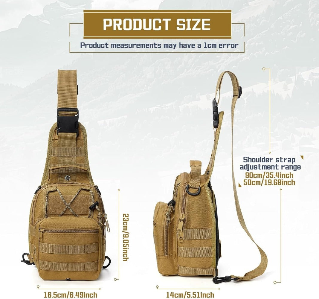 Sling Bag – for Work & Everyday Use, Tactical Chest Molle Edc Sling | Bag Vero – detail view 13