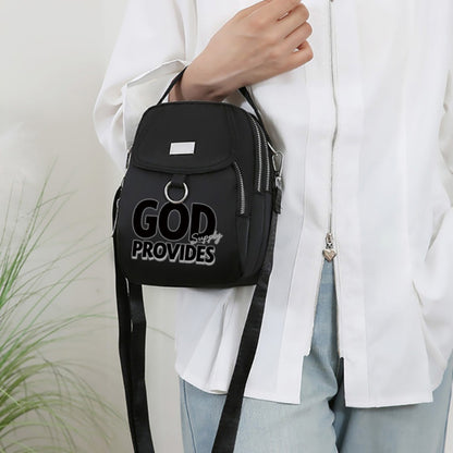 2D Flat Printing 1pc Supply Pattern Bag Hand-Held Casual High-End Crossbody Bag, Can Be Used As a Shoulder Crossbody Bag for Going Out, Versatile Neutral Bag Mobile Phone Bag Casual Commuting, The Pattern Position Will Be Biased