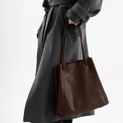 Leather Retro LadiesBucket Bag-Adjustable Shoulder Strap, Spacious Inner Removable Mini Pocket, Delicate Stitching, 3 Colors Available -Multifunctional Handbag for Office, Travel and Daily Essential, Stylish and Durable Tote Bag