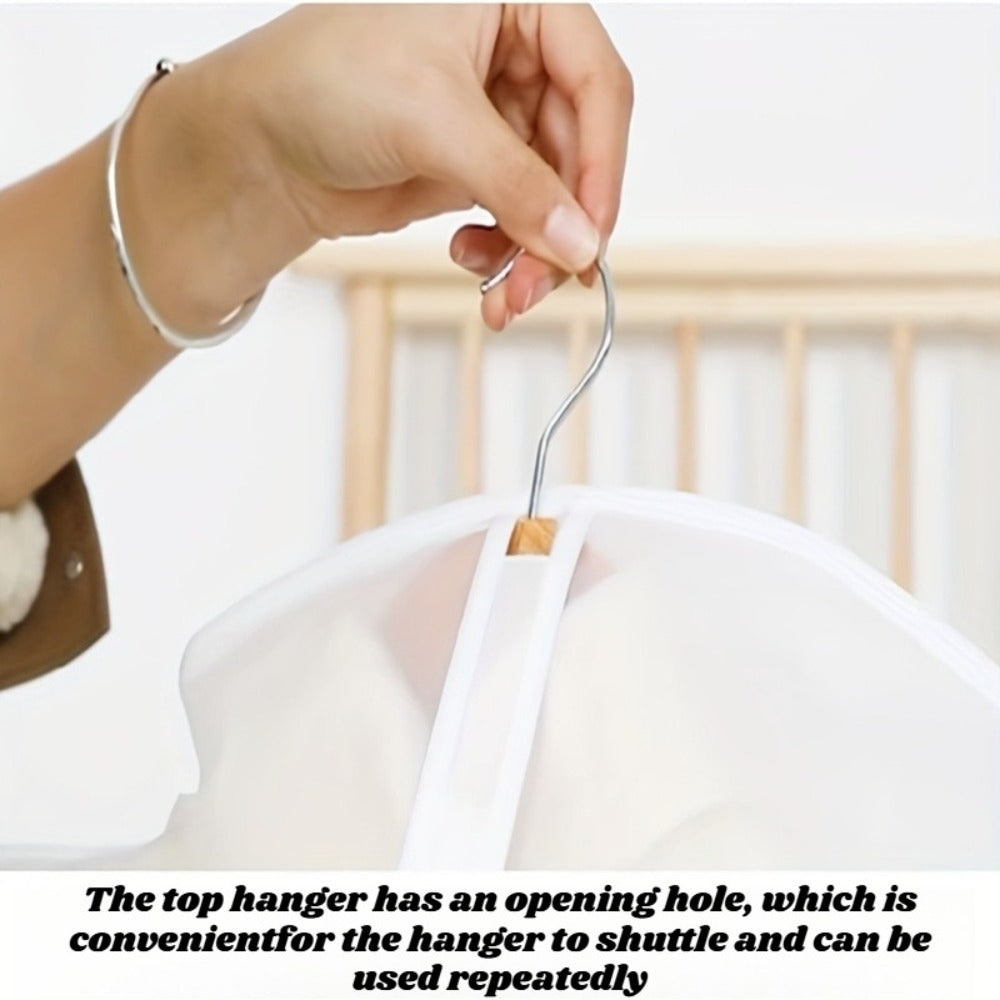 10 Dust-Proof Semi-Transparent Clothing Bags, XXL Size (23.62*55.11Inch/ 60*140Cm) Semi-Transparent Full-Zip Suit Covers, Suitable for Wardrobe Storage And Travel, Commonly Used for Long Skirts, Dresses, Etc