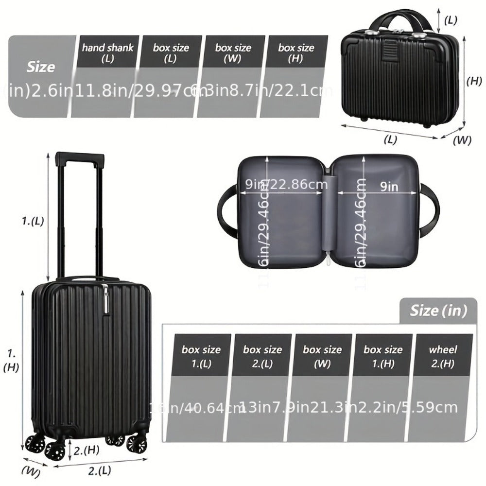 Luggage Set – 2 Piece, 20 Inch, 14 Inch, Spinner Wheels | Bag Vero – detail view 8