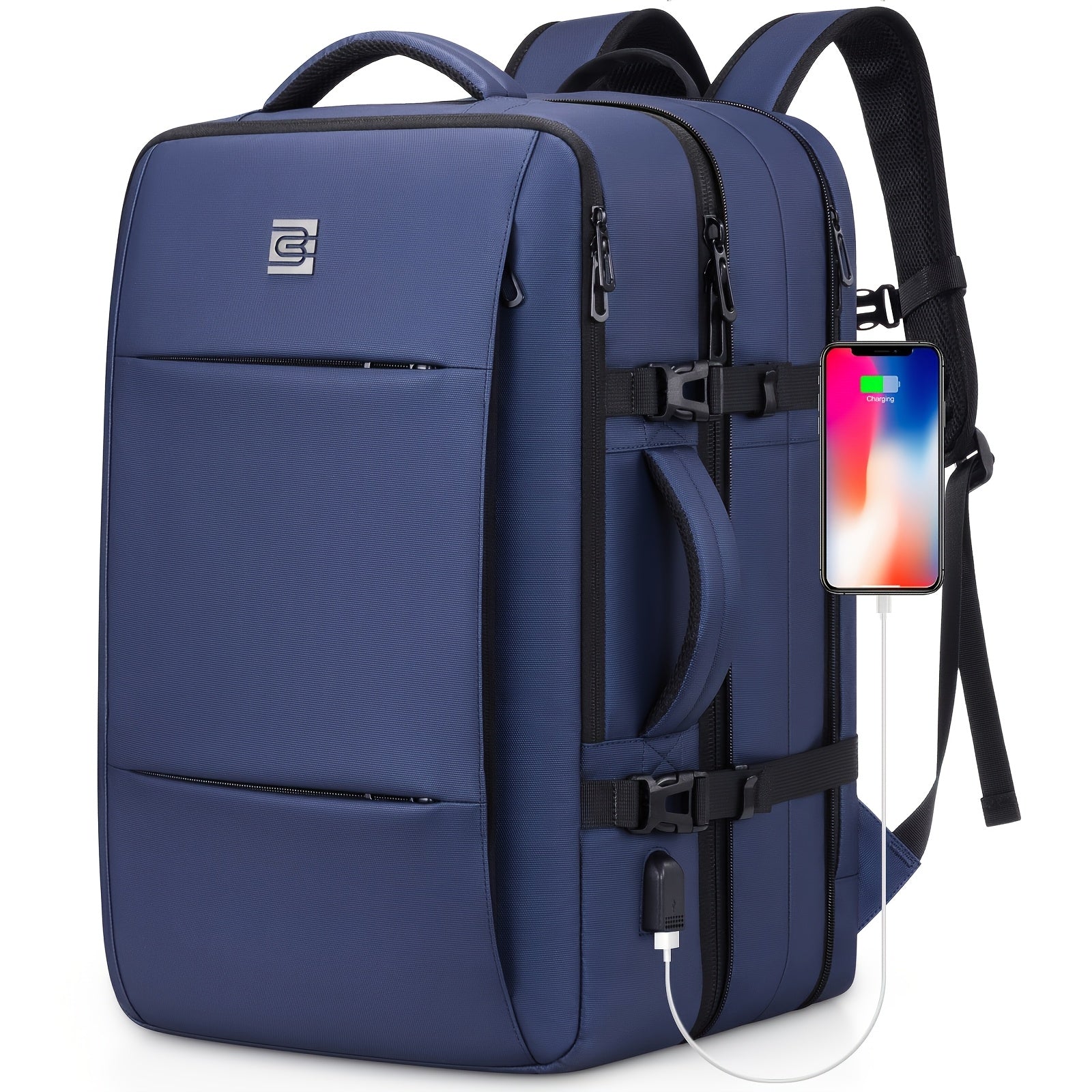 Laptop Backpack – 40L, 17 Inch, Expandable, for Travel | Bag Vero – detail view 16