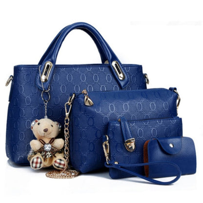 2025 New Trendy Leisure Four-Piece Set for Mothers And, Women'S Single-Shoulder Crossbody Handbag