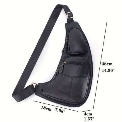 Vintage Genuine Leather Sling Bag Bags for Men Women Backpack Shoulder Messenger Crossbody Outdoor Travel Hiking Camping Tactical Chest Pack Daypack
