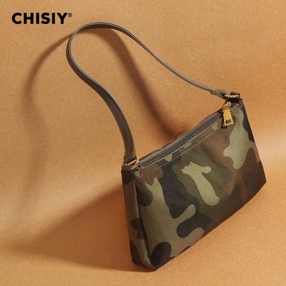 2pcs Camouflage Tote & Matching Handbag - Large Capacity Mother & Bag with PU Splicing Metal Buckle, Adjustable Strap, Zipper Closure - Retro Camo Tote for Army, Outdoor, Casual Use (Fabric)