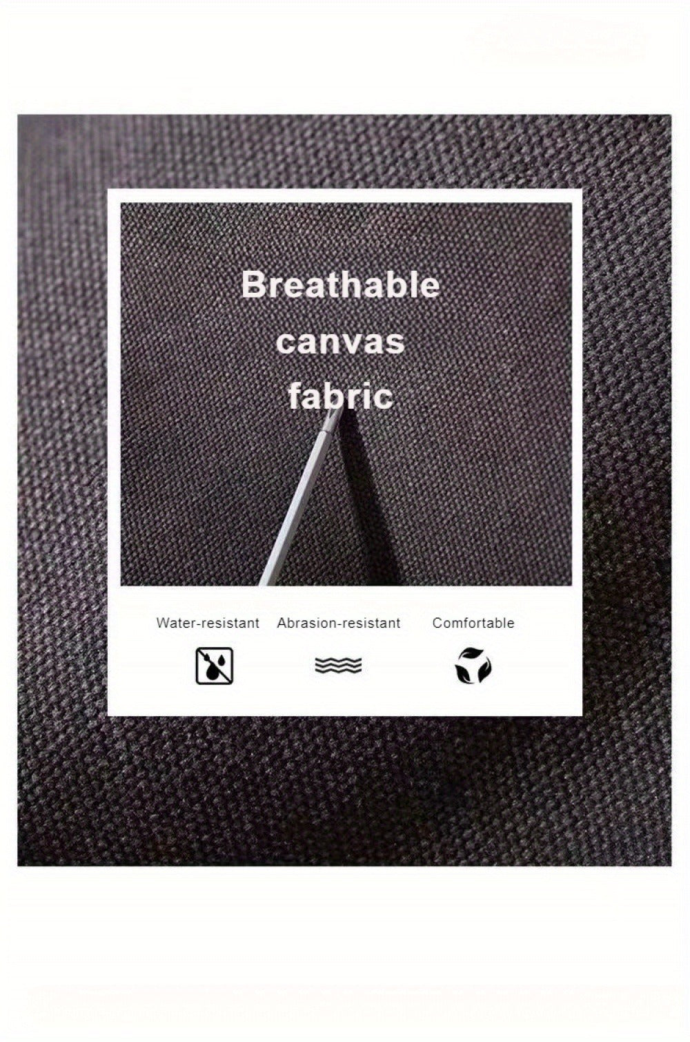 Men's Crossbody Bag – Canvas, Large Capacity, Adjustable Strap, for Travel & Work | Bag Vero – detail view 16