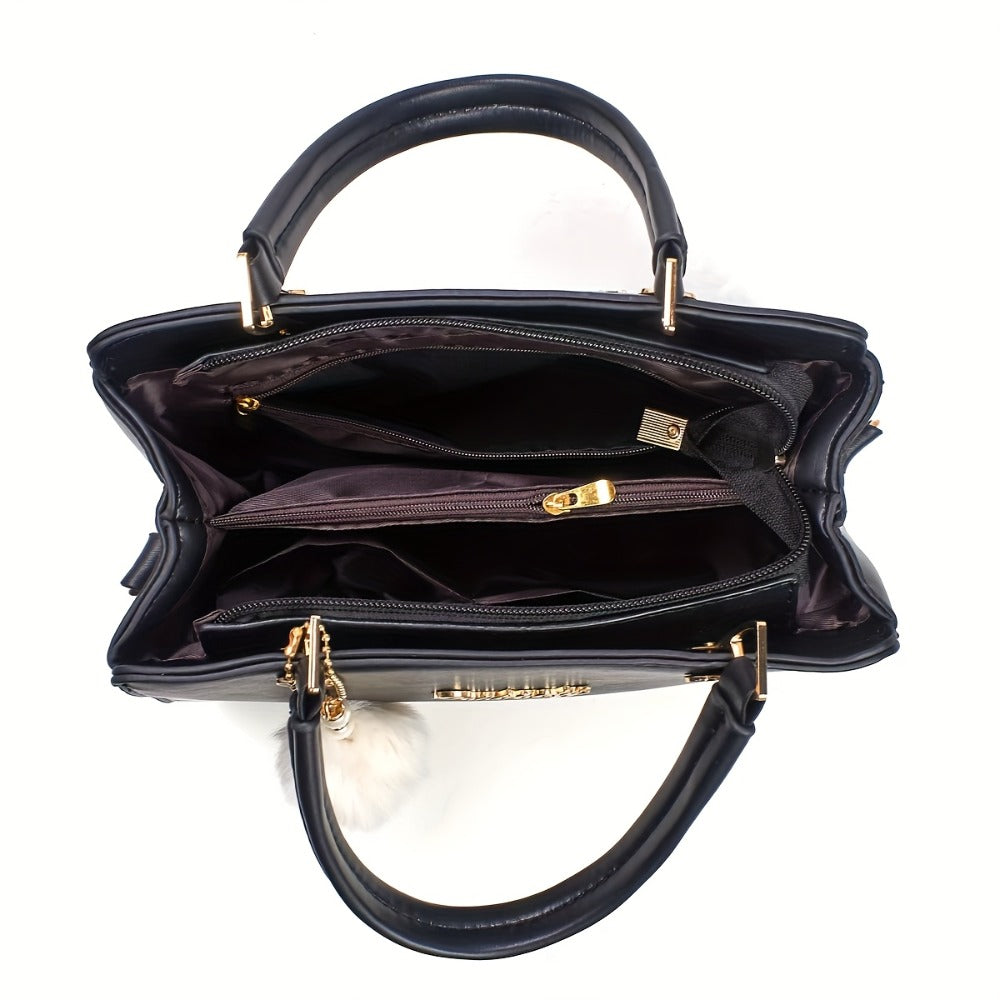 Small Purses And Handbags for Women Fashion Tote Bag Shoulder Bag Top Handle Satchel Purse Set 2pcs