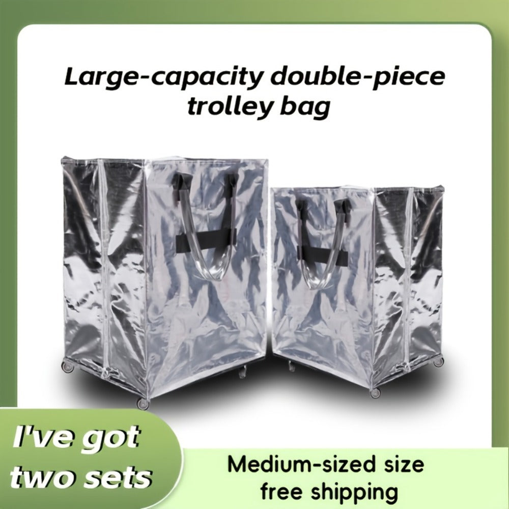 A Versatile Trolley Bag That Combines Both Large And Small Sizes, Designed for Easy Pulling And Carrying. This Two-Part Travel Case Serves As a Backpack for Household Items, a Casual Bag for Men, And Is Perfect for Travel Essentials with Ample Space