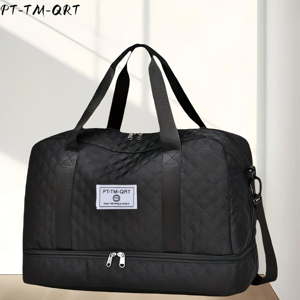 Fashionable Travel Bag, Large-Capacity Practical Handbag, Made of Durable And Wear-Resistant Fabric, Suitable for Travel And Gym, Stylish, Versatile, Lightweight, And Easy to Store