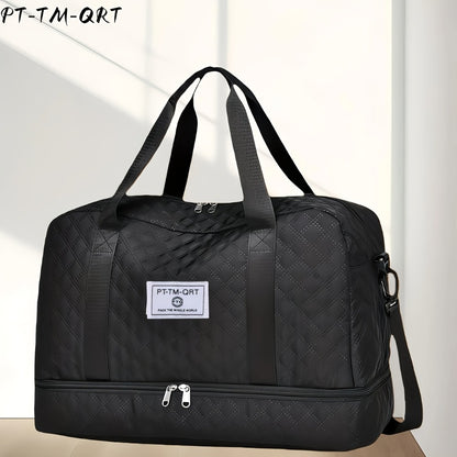 Fashionable Travel Bag, Large-Capacity Practical Handbag, Made of Durable And Wear-Resistant Fabric, Suitable for Travel And Gym, Stylish, Versatile, Lightweight, And Easy to Store
