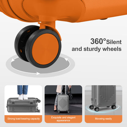 3 piece Luggage Set Wear-Resistance Hardshell Ligthwegt Spinner Wheels Suitcase Set with Tsa Lock, 3in1 Carry on luggage (20" 24" 28") for men and women