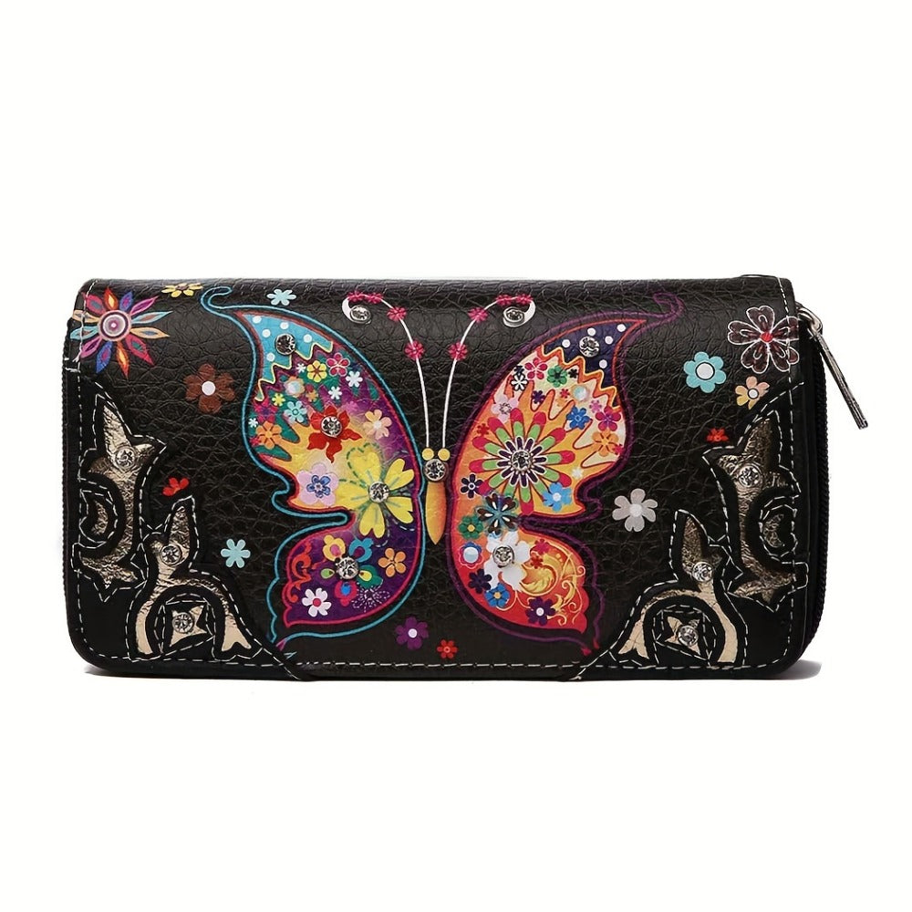 Women's Wallet – Butterfly Floral Western Set Phone | Bag Vero – detail view 11