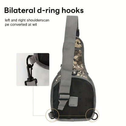 Outdoor Camouflage Backpack Set Hiking Camping Travel Bag Large Multi-Pocket Chest Sling Bag Adjustable Durable Sports Gear Unisex