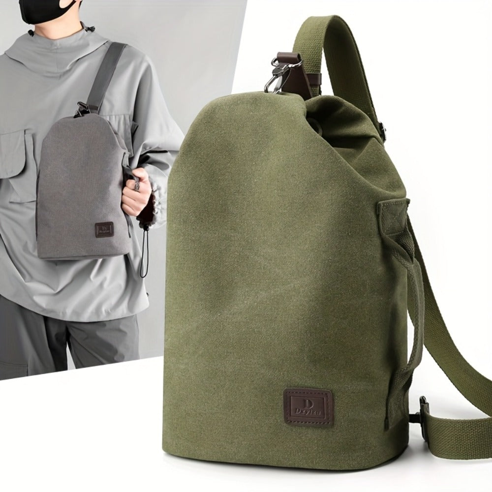 Canvas Shoulder Bag Handheld Fashion Men'S Shoulder Bag Motorcycle Bag Large Capacity Quality Men'S Bag Local Shipping 48 Hours Shipping
