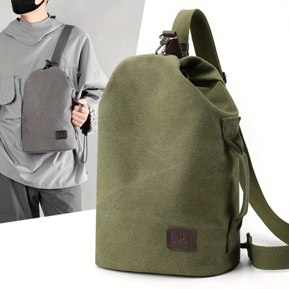 Canvas Shoulder Bag Handheld Fashion Men'S Shoulder Bag Motorcycle Bag Large Capacity Quality Men'S Bag Local Shipping 48 Hours Shipping