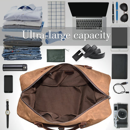 Carry On Luggage – Canvas, Waterproof, Oversized, for Travel | Bag Vero – detail view 2