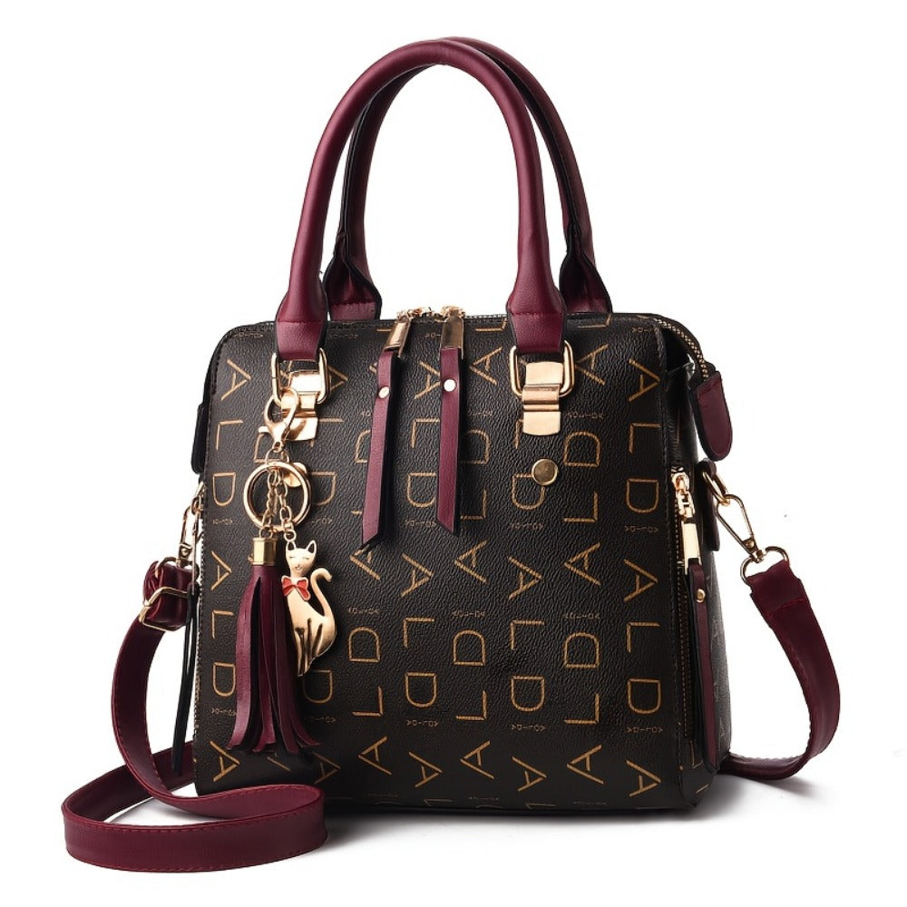 Women's Wallet – for Travel & Everyday Use, Monogram Zipper Detachable Strap Colorful | Bag Vero – detail view 6