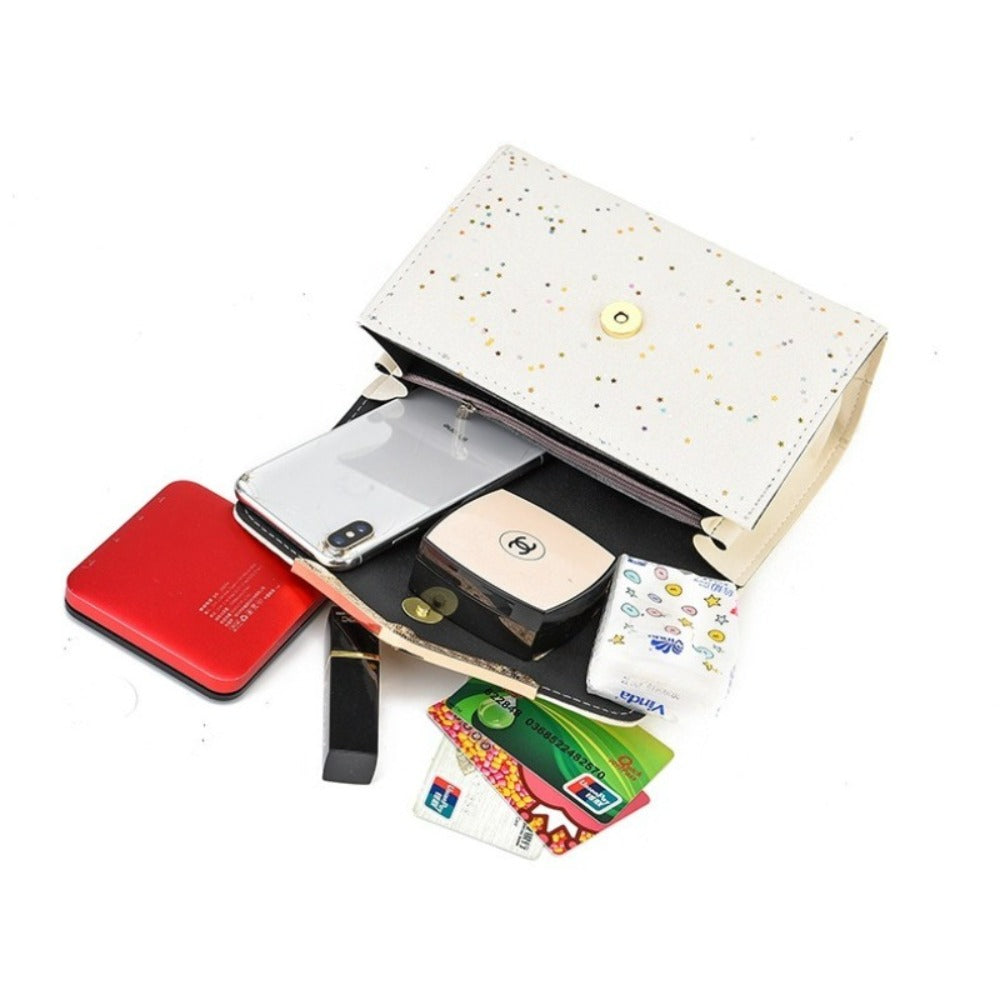 Korean Style Instagram Chain Bag | Sequin Shoulder Crossbody Purse, Luxury Fashionable Handbag, Versatile Trendy Tote, Lining, Magnet Closure