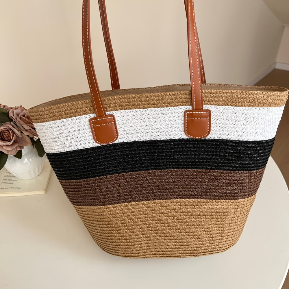 Tote Bag for Women – 6 Colors, Straw, Large Capacity, for Travel | Bag Vero – detail view 20