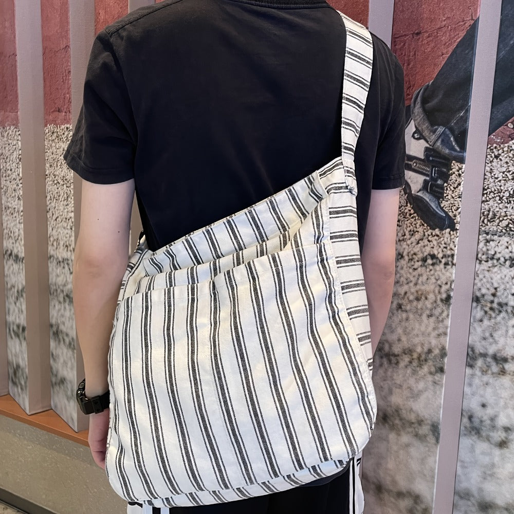 Canvas Hobo Crossbody Shoulder Tote Bag for Women And Men W/Multi-Pocket Casual Purse Messenger Bags Travel Work