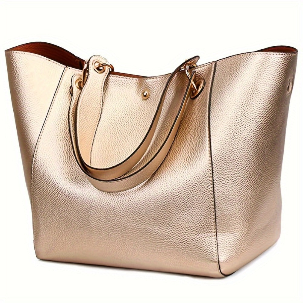 Tote Handbags for Women Large Capacity Work PU Leather Bucket Purse Designer Satchel Hobo Shoulder Bags