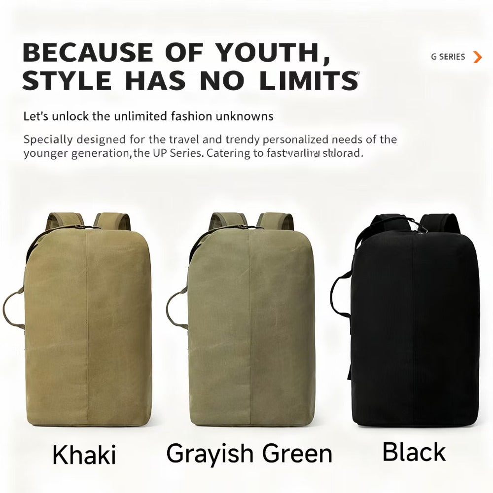 Men'S Large-Capacity Backpack: Adjustable Shoulder Straps, Multi-Compartment Design And Side Pockets. Ideal for Outdoor Trips Or Daily Use. Large-Capacity Canvas Backpack, Outdoor Hiking Bag, Travel Duffel, Men'S Sports Bag. Bonus Phone Pouch