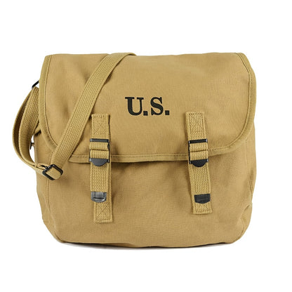 Vintage Messenger Bag Canvas Durable Crossbody Shoulder Bag for Men Women Retro Travel Daily Use