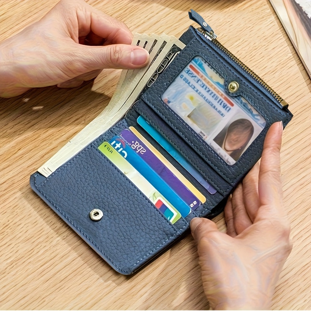 Technology That Blocks RFID Signals - Features a Zipper Closure, Slots for Cards, And a Pocket for Cash - Provides Anti-Skimming Security for Both Men And Women - Suitable for Daily Use And Special Events, Compact Wallet, Travel Accessory