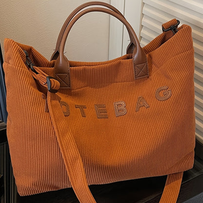 Crossbody Bag for Women – Corduroy, Large Capacity, Adjustable Strap, for Travel & Work | Bag Vero – detail view 15