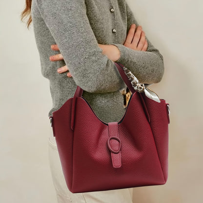[Versatile Handbag] Versatile Elegant Hand-held Bag | High-end Commuting Crossbody Hand-carried Dual-purpose Fashionable Single-shoulder Handbag, Shopping Bag