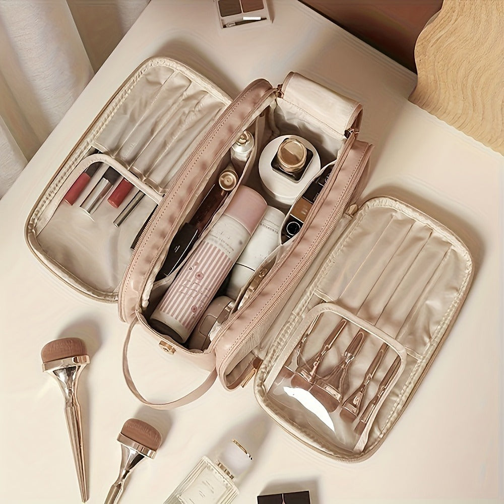 Travel Makeup Bag – for Travel, Large Tri Fold Cosmetic Card | Bag Vero – detail view 15