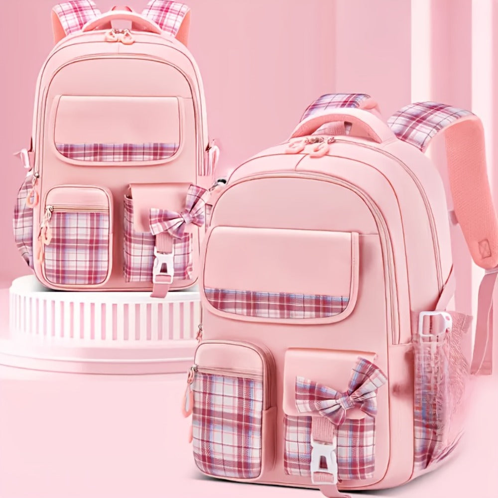 Student Backpack With 8 Separate Card Sleeves, Multi-Pocket Layered Storage, Breathable Pressure Relief Design, For Teenager