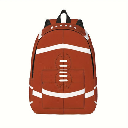 Lightweight Sports Backpack Suitable for Men & Women with Tablet/Laptop Compartment, Multi- Ball Print, Adjustable Shoulder Straps & Crossbody Pack - Suitable for Baseball, Basketball, Soccer, Football, Travel,