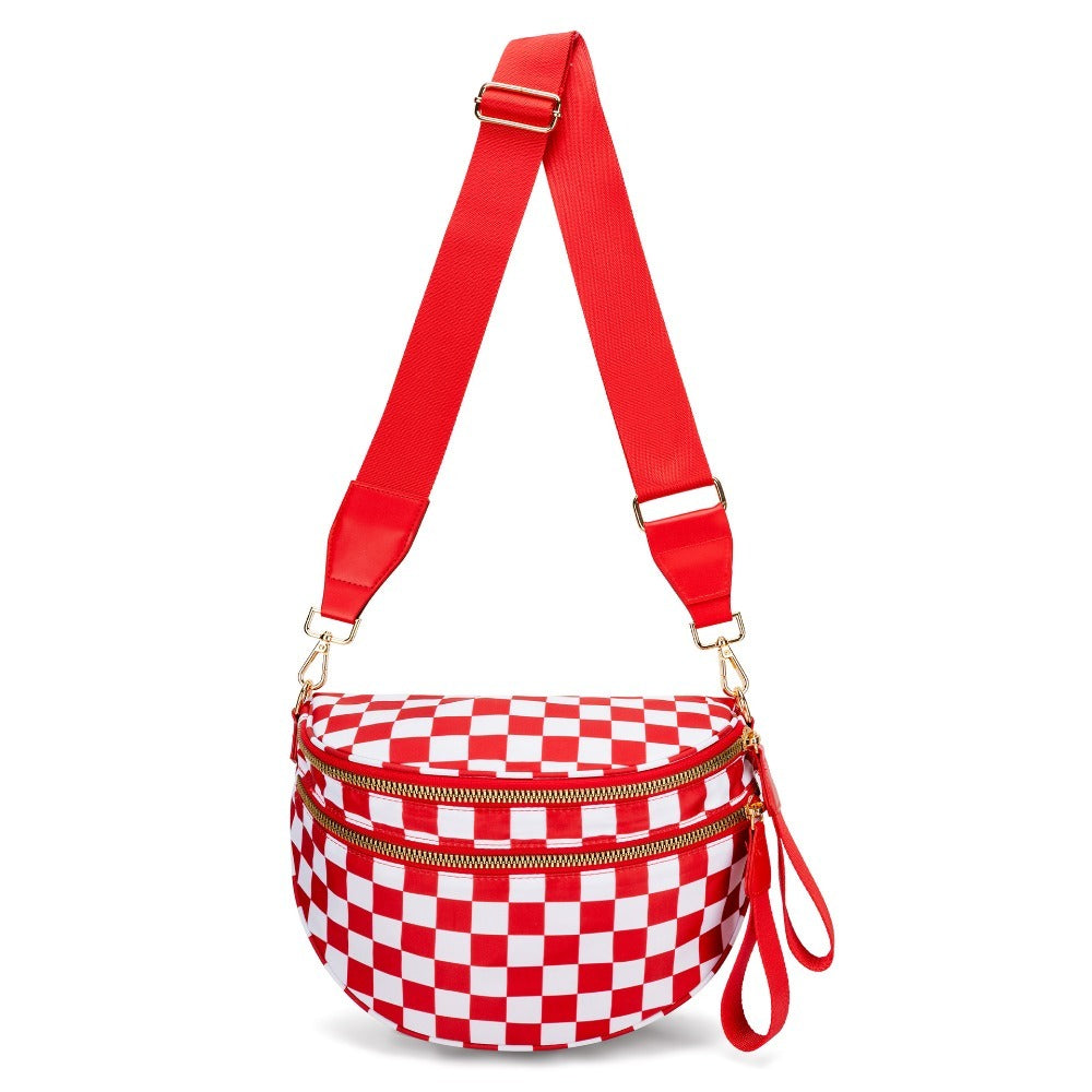 Crossbody Bag for Women – Large Capacity, Plaid Large Capacity Drawstring Closure | Bag Vero – detail view 24