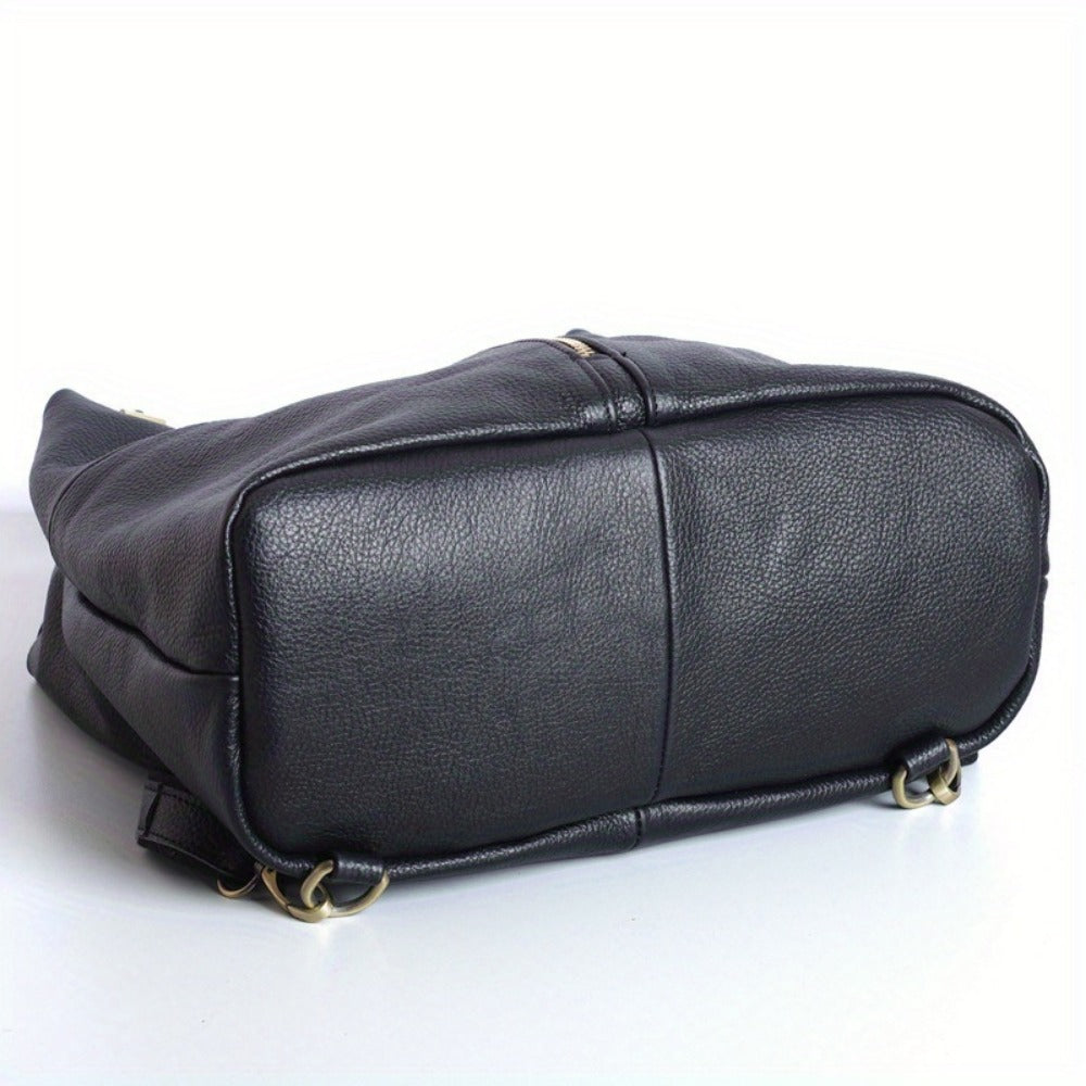 Laptop Backpack – Genuine Leather, for Travel & Work | Bag Vero – detail view 18