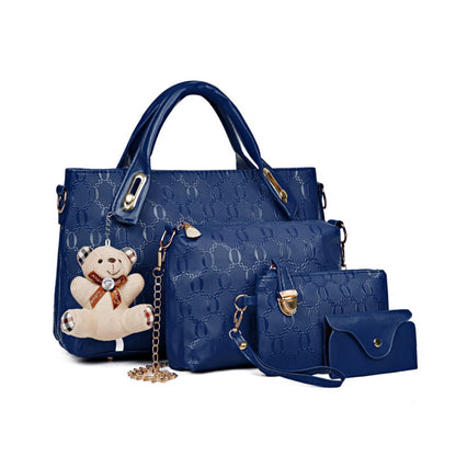 2025 New Trendy Leisure Four-Piece Set for Mothers And, Women'S Single-Shoulder Crossbody Handbag