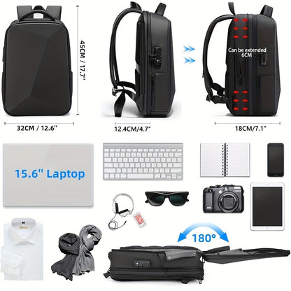 Laptop Backpack – Expandable, Anti-Theft, Large Capacity, for Travel & School | Bag Vero – detail view 4