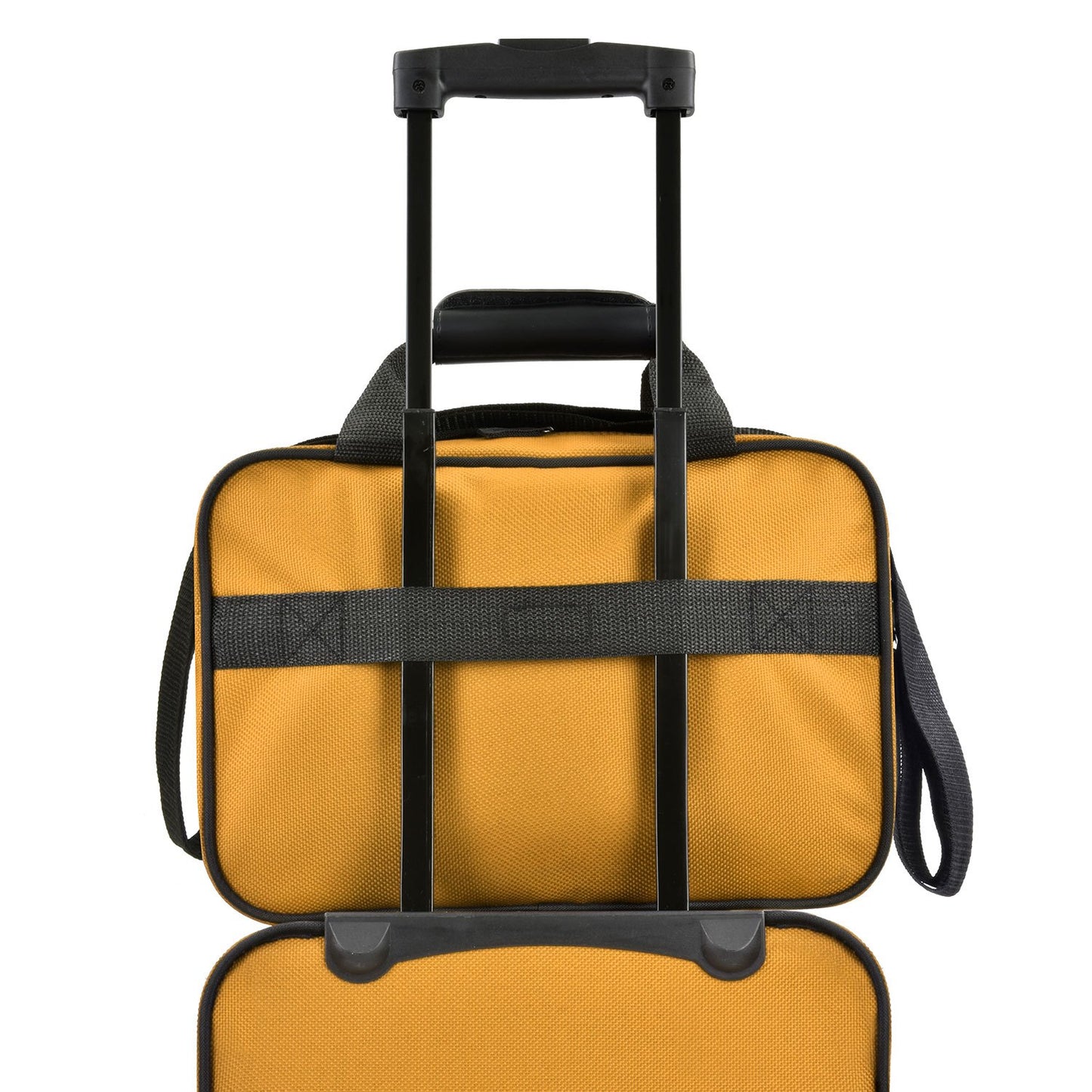 U.S Traveler Rio 2-Pcs Polyester Carry-onSuitcase w/ Tote | Soft Shell Lightweight, Softside Expandable & 360° Dual Spinner Wheels | Airline Approved 21" + 10" | Matching Color, Black, Blue, Green, Teal, Purple, Red, Yellow, Pink, Camo, Gray - Travel Lugg