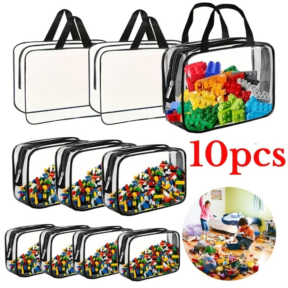 Travel Makeup Bag – 10 Piece, Clear, Transparent, Waterproof | Bag Vero – detail view 11