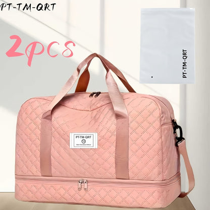 Fashionable Travel Bag, Large-Capacity Practical Handbag, Made of Durable And Wear-Resistant Fabric, Suitable for Travel And Gym, Stylish, Versatile, Lightweight, And Easy to Store