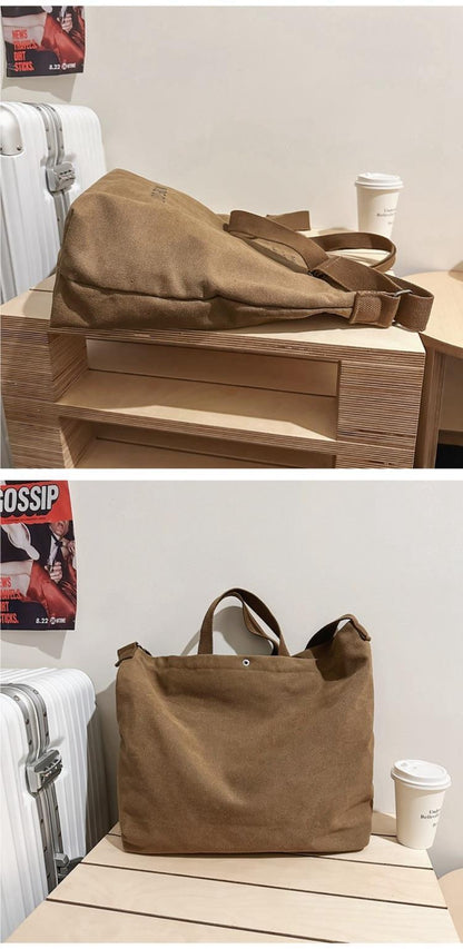 Fall Retro Crossbody Bag Men's And Women's Tote Bag Commuter Bag Student Shoulder Bag, Work Bag, Large Capacity Tote Bag Zipper Upgraded Perfect Gift Tote Bag for Women