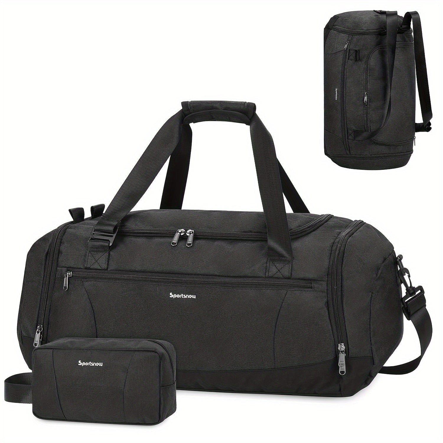 Gym Duffel Bag – 43L, 48L, Large Capacity, for Travel | Bag Vero – front view